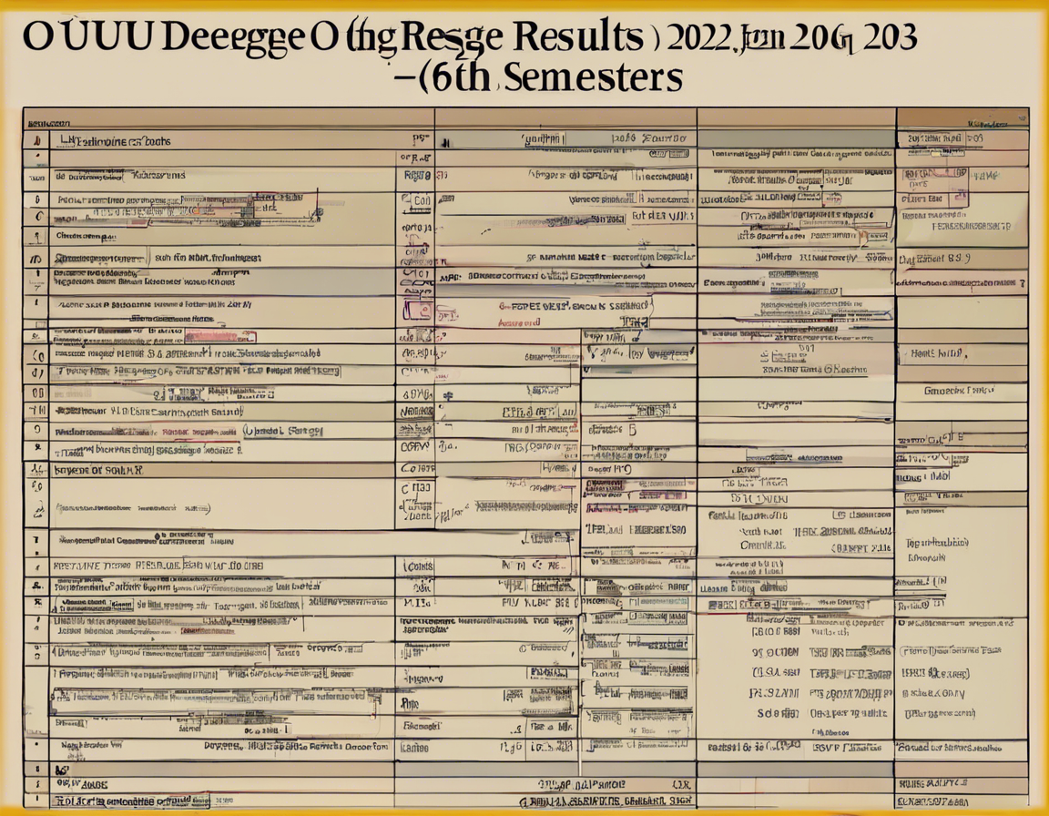 OU Degree Results 2023: 6th Semester Announced!